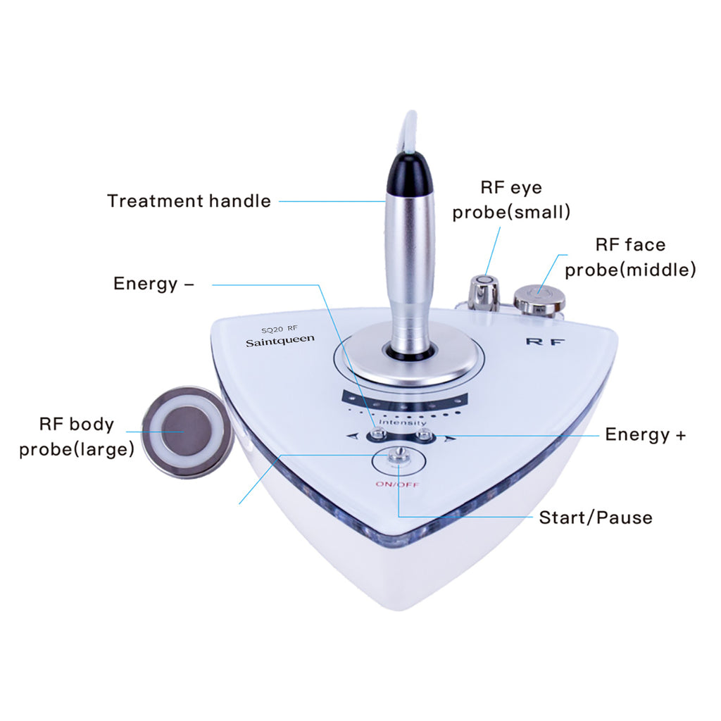 SQ20 Appareil RF visage et corps avec 3 embouts interchangeables