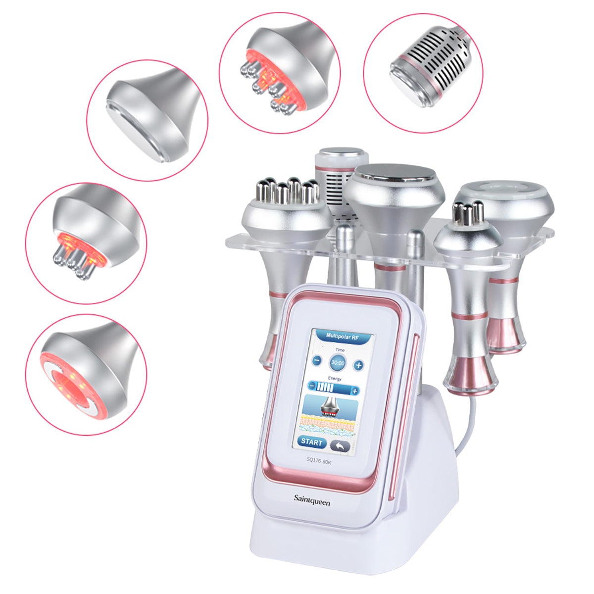 SQ176B Pro – Appareil silhouette 5-en-1, cavitation 80K, RF et froid Image principale du produit