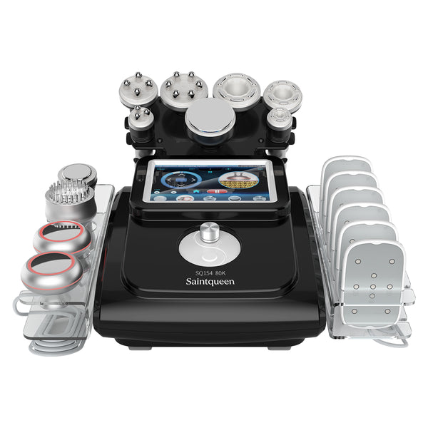 SQ154C Max – Appareil silhouette 11-en-1 noir, cavitation 80K, RF et laser