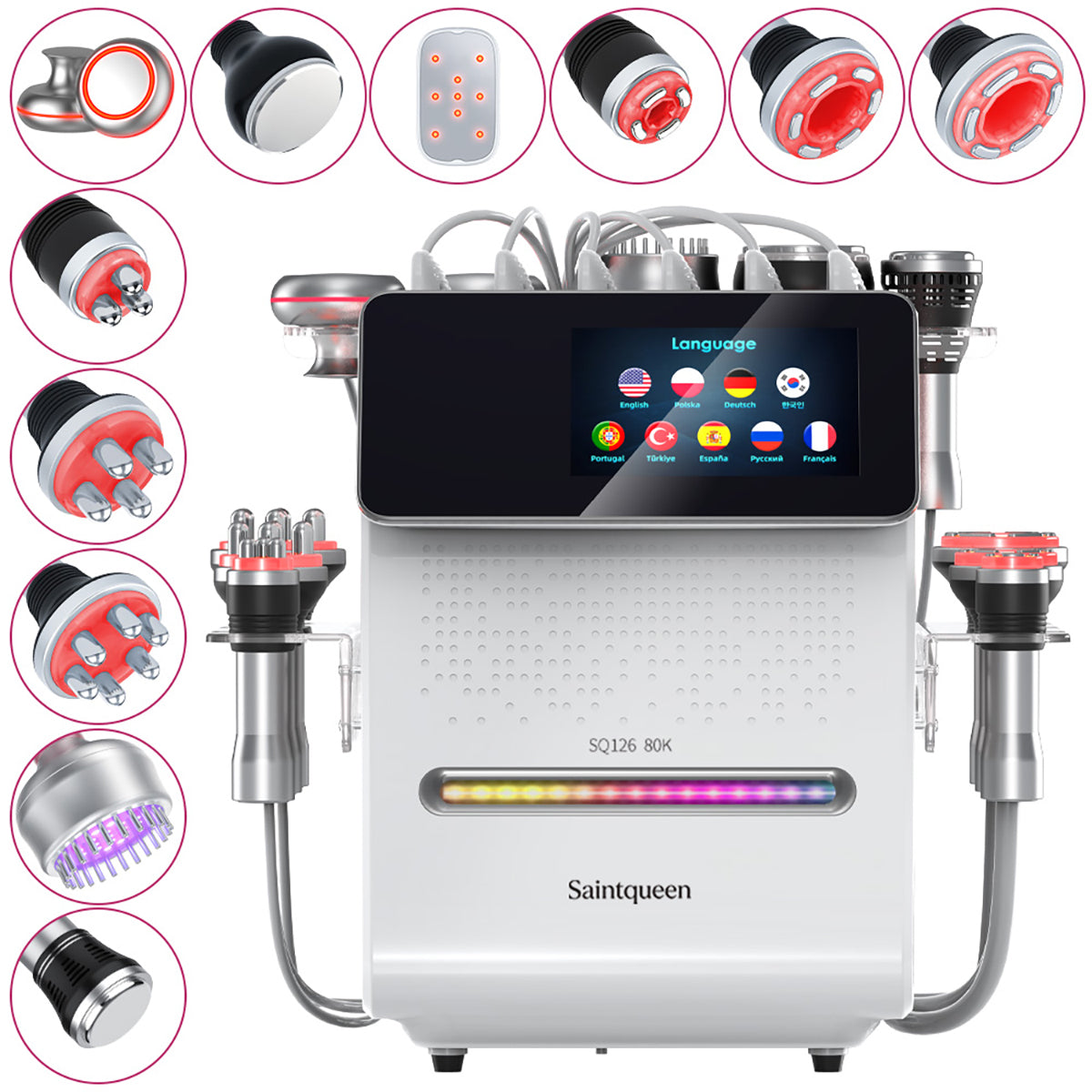 SQ126A Max – Appareil silhouette 11-en-1, cavitation 80K, RF et laser Image secondaire du produit