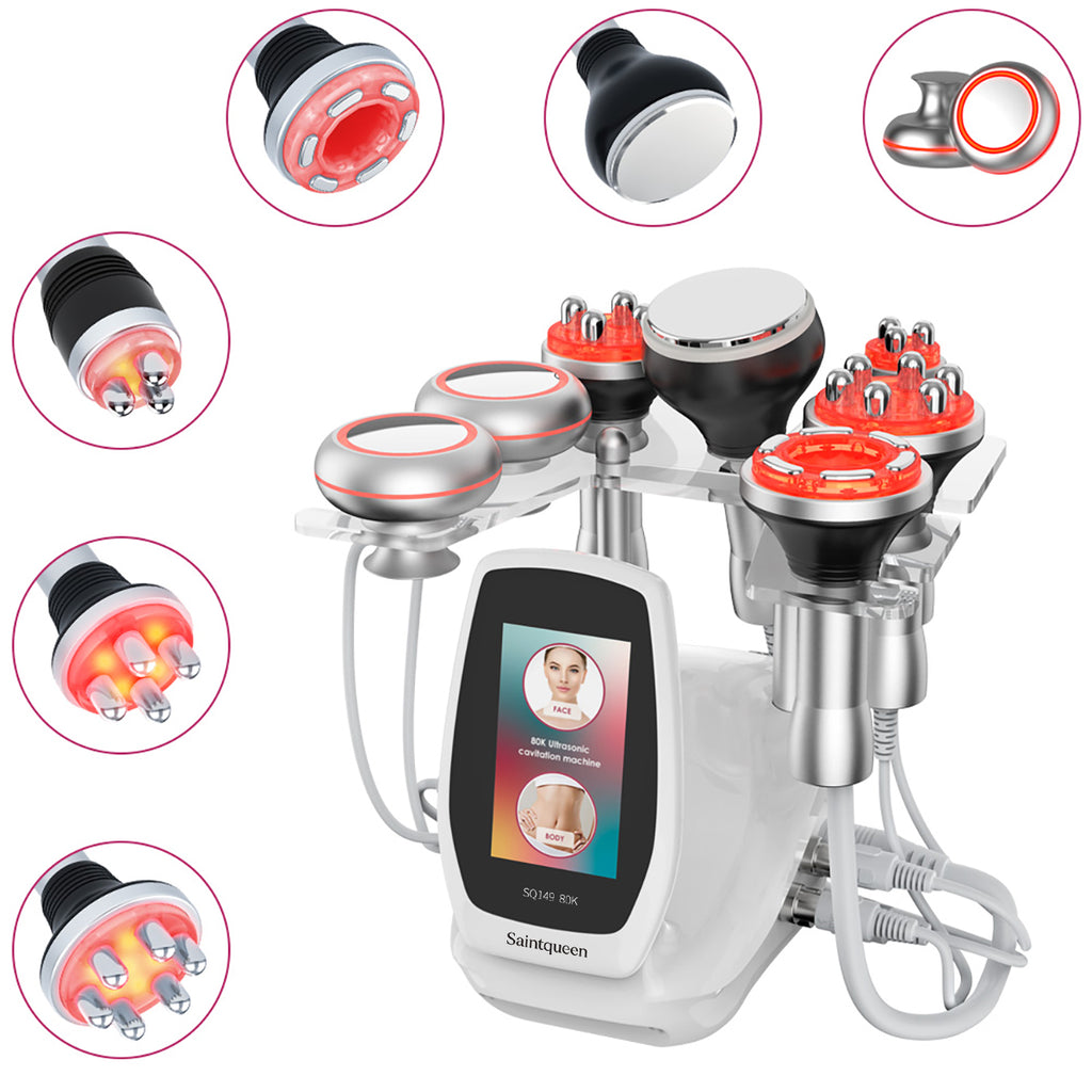 SQ149 Pro 6-en-1 – Appareil silhouette, cavitation 80K, RF, massage sous vide et EMS