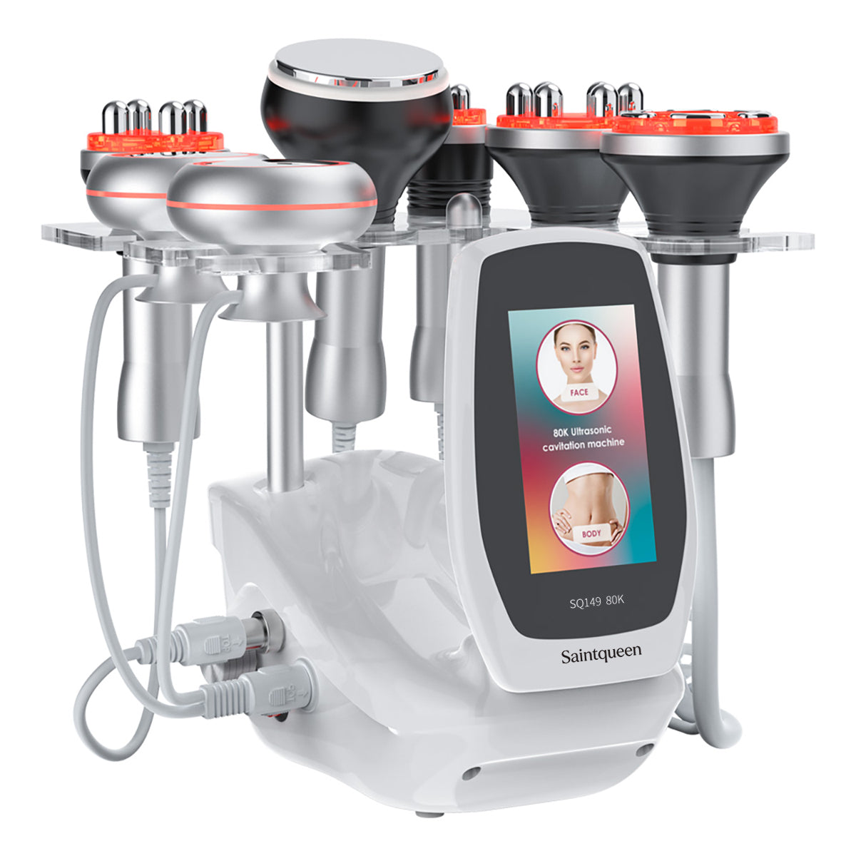 SQ149 Pro 6-en-1 – Appareil silhouette, cavitation 80K, RF, massage sous vide et EMS