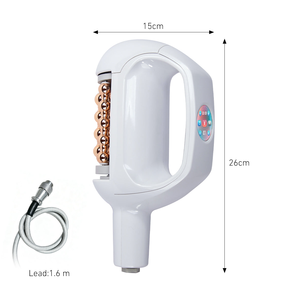 SQ160B – Appareil de massage roulant ergonomique à double poignée