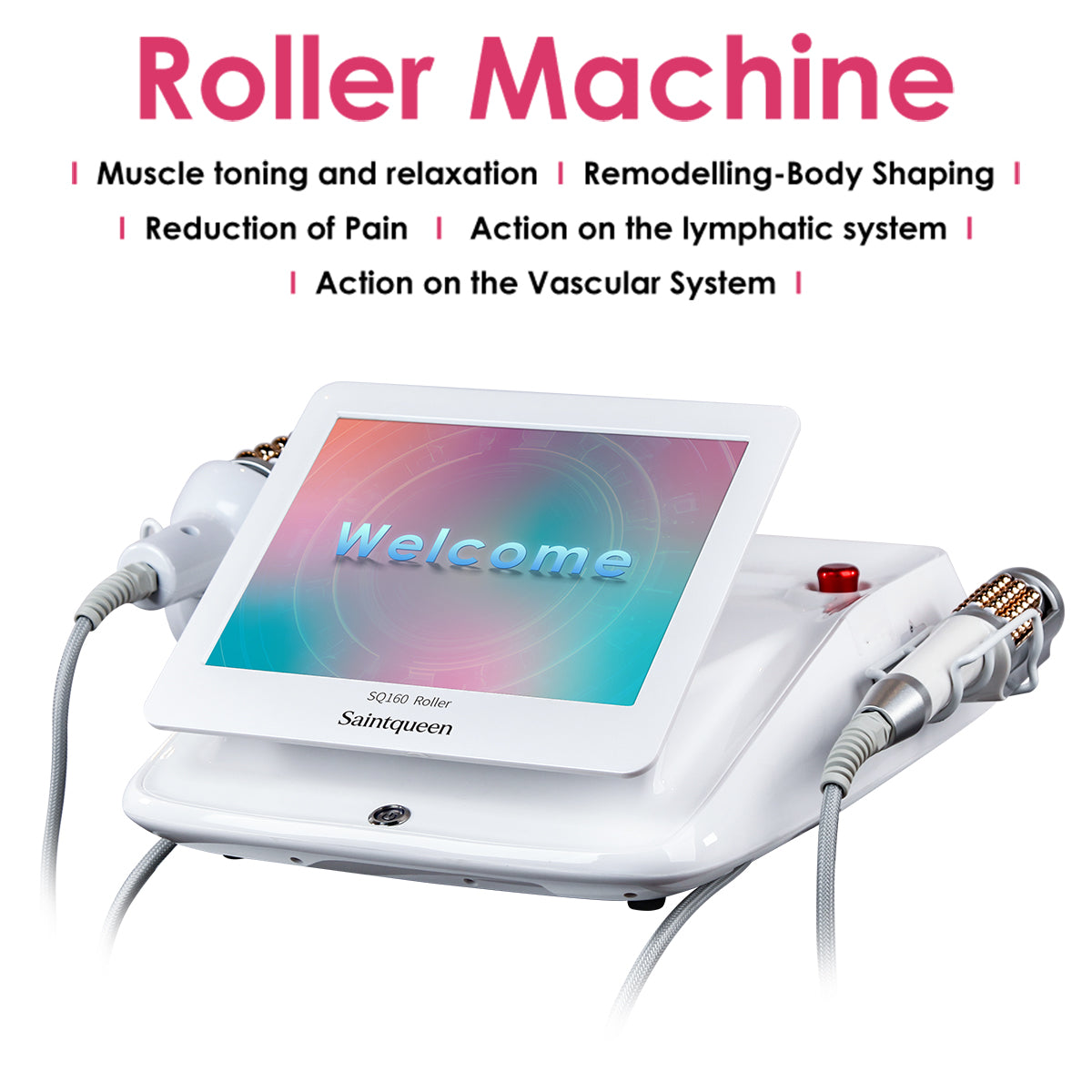 SQ160B – Appareil de massage roulant ergonomique à double poignée