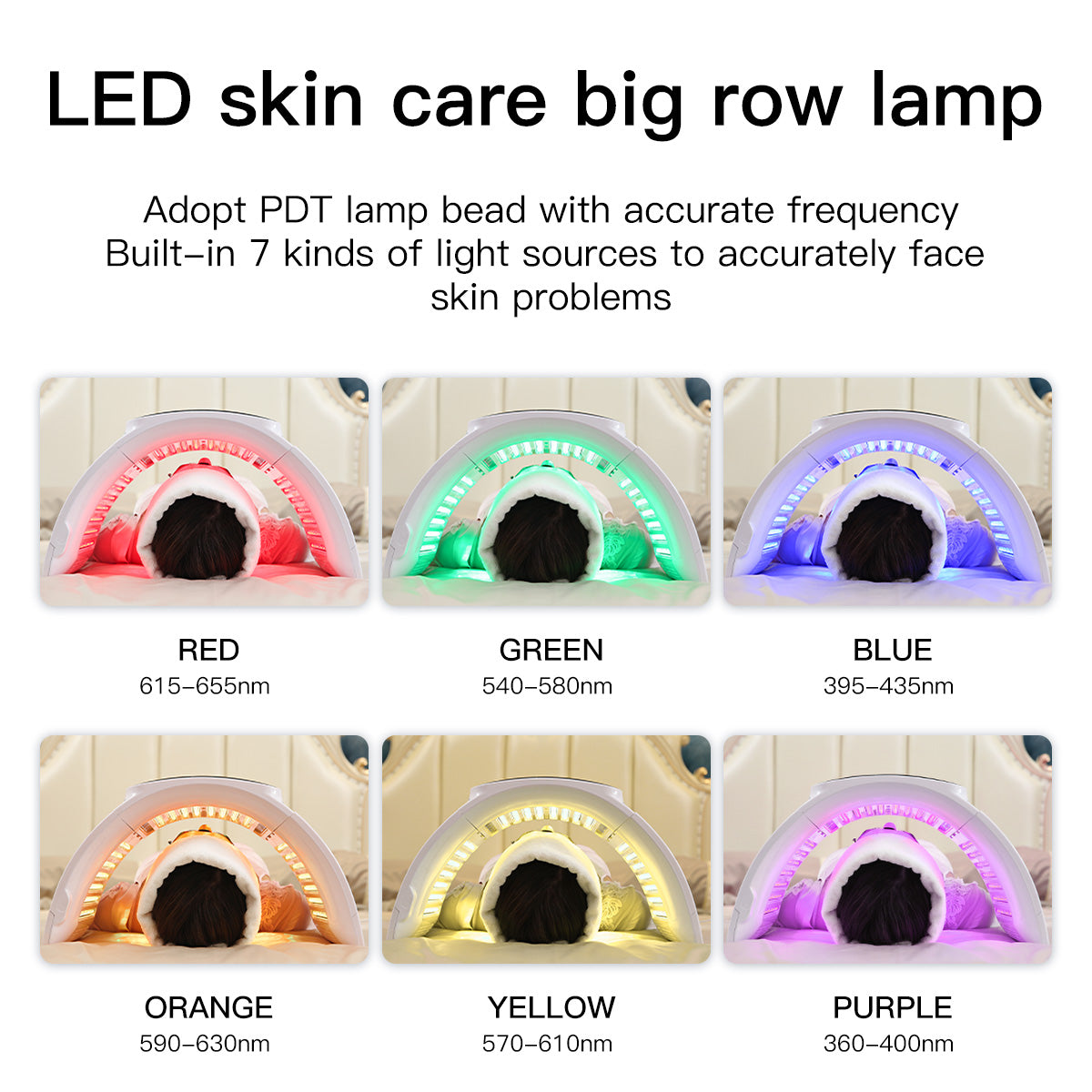 SQ2 – Panneau LED pliable visage et corps, 264 LED et 7 couleurs