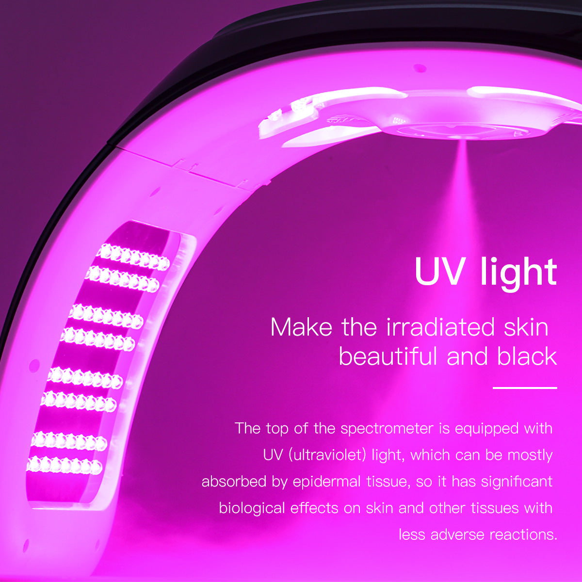 SQ77 – Appareil LED 184 LED avec EMS, chaleur, nano-brume et UV