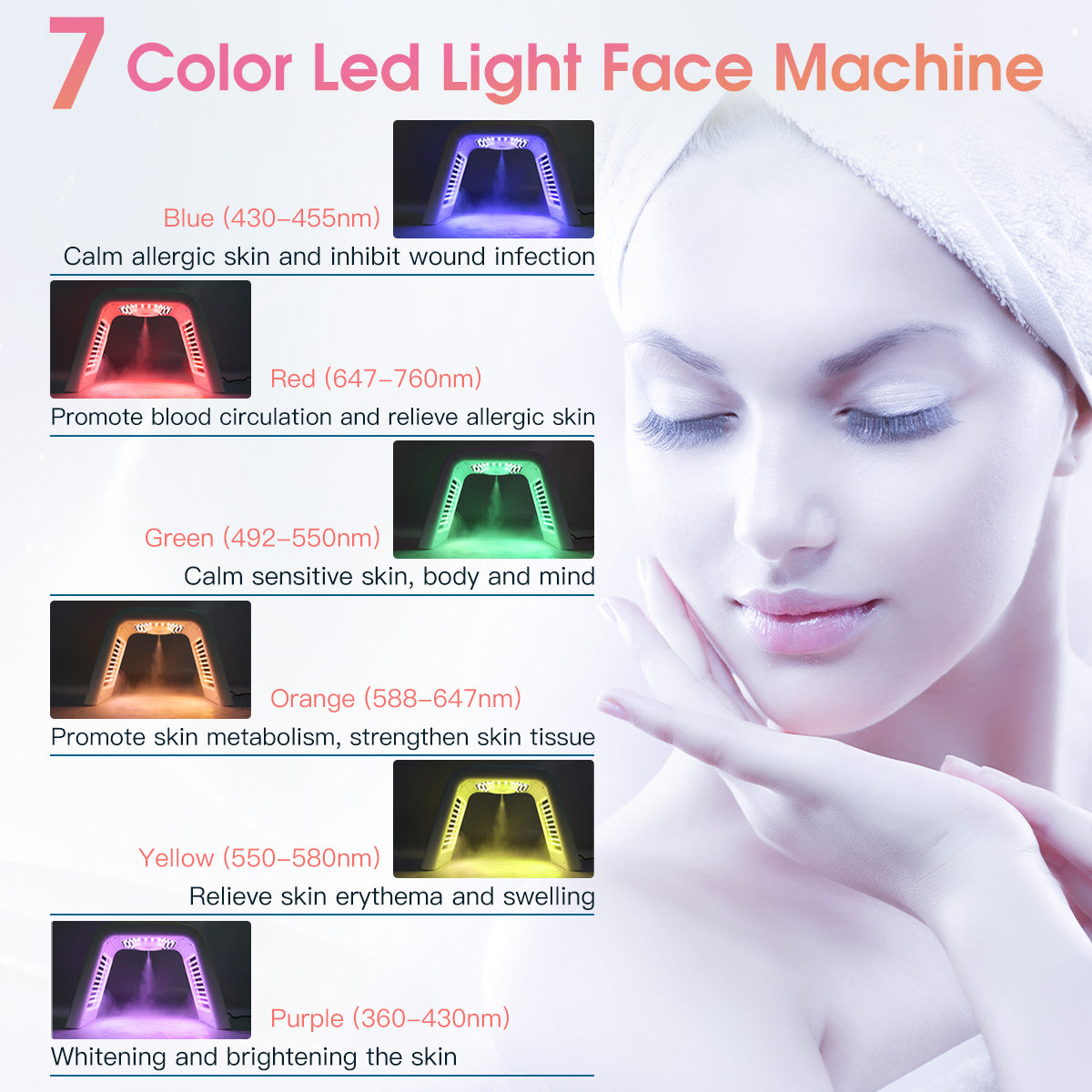 SQ75 – Appareil LED 170 LED, 7 couleurs et nano-brume
