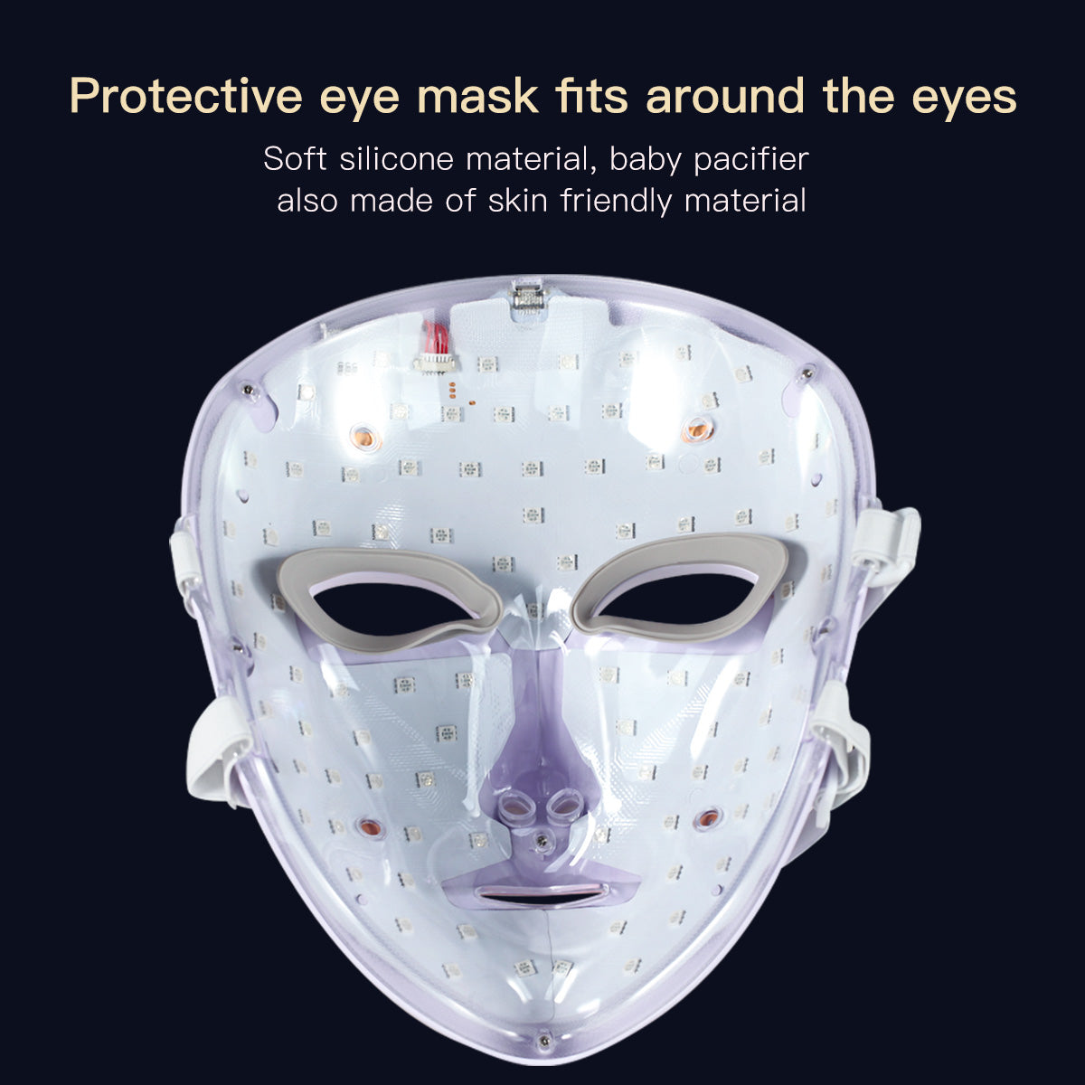 SQ50 – Masque LED visage et cou, 153 LED, 7 couleurs Image secondaire du produit