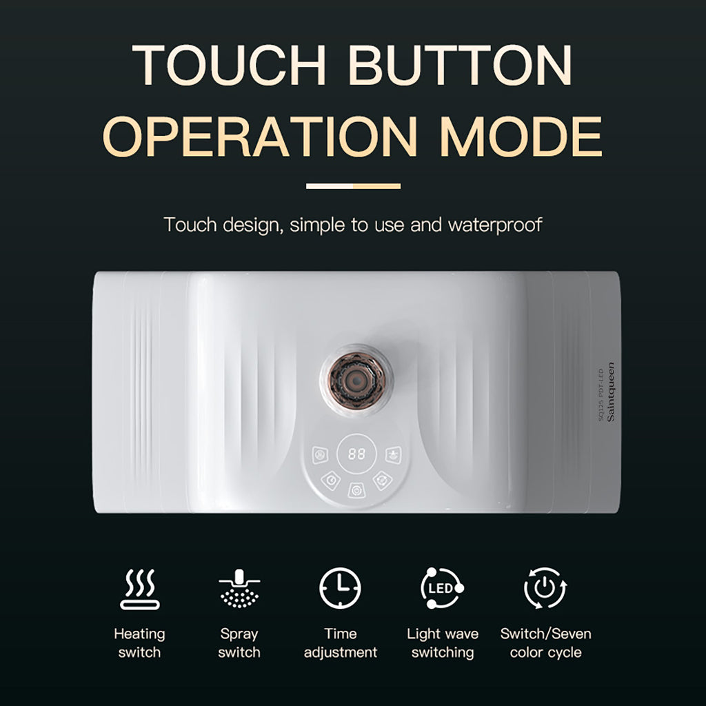 SQ125 – Appareil LED visage pliable avec chaleur et nano-brume