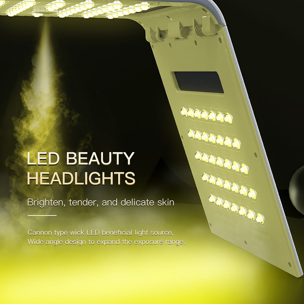 SQ125 – Appareil LED visage pliable avec chaleur et nano-brume