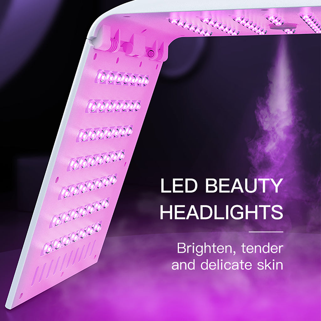 SQ122 – Appareil LED visage pliable, 135 LED et nano-brume