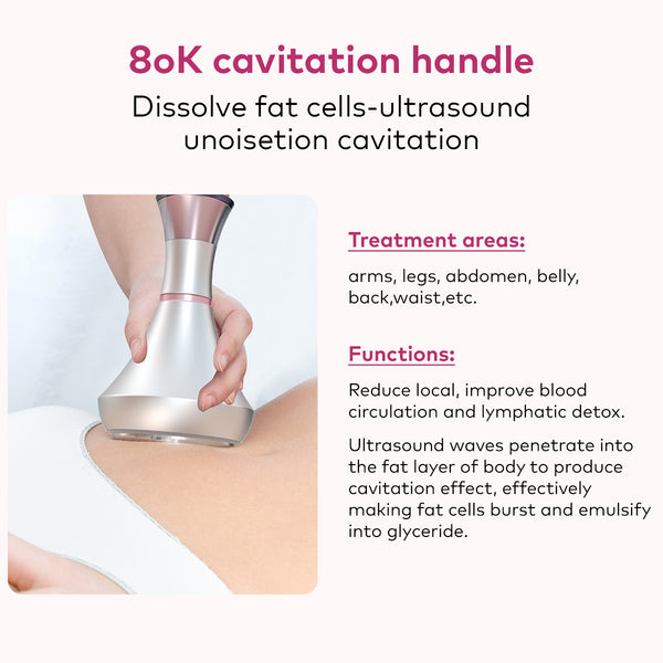 SQ54 Pro 6-en-1 – Cavitation 80K, RF, massage sous vide et plaques laser