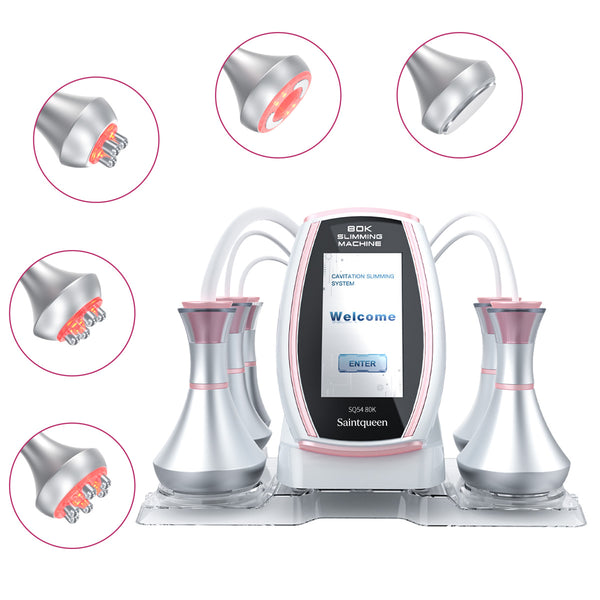 SQ54 Pro 5-en-1 – Cavitation 80K, trois RF et massage RF sous vide