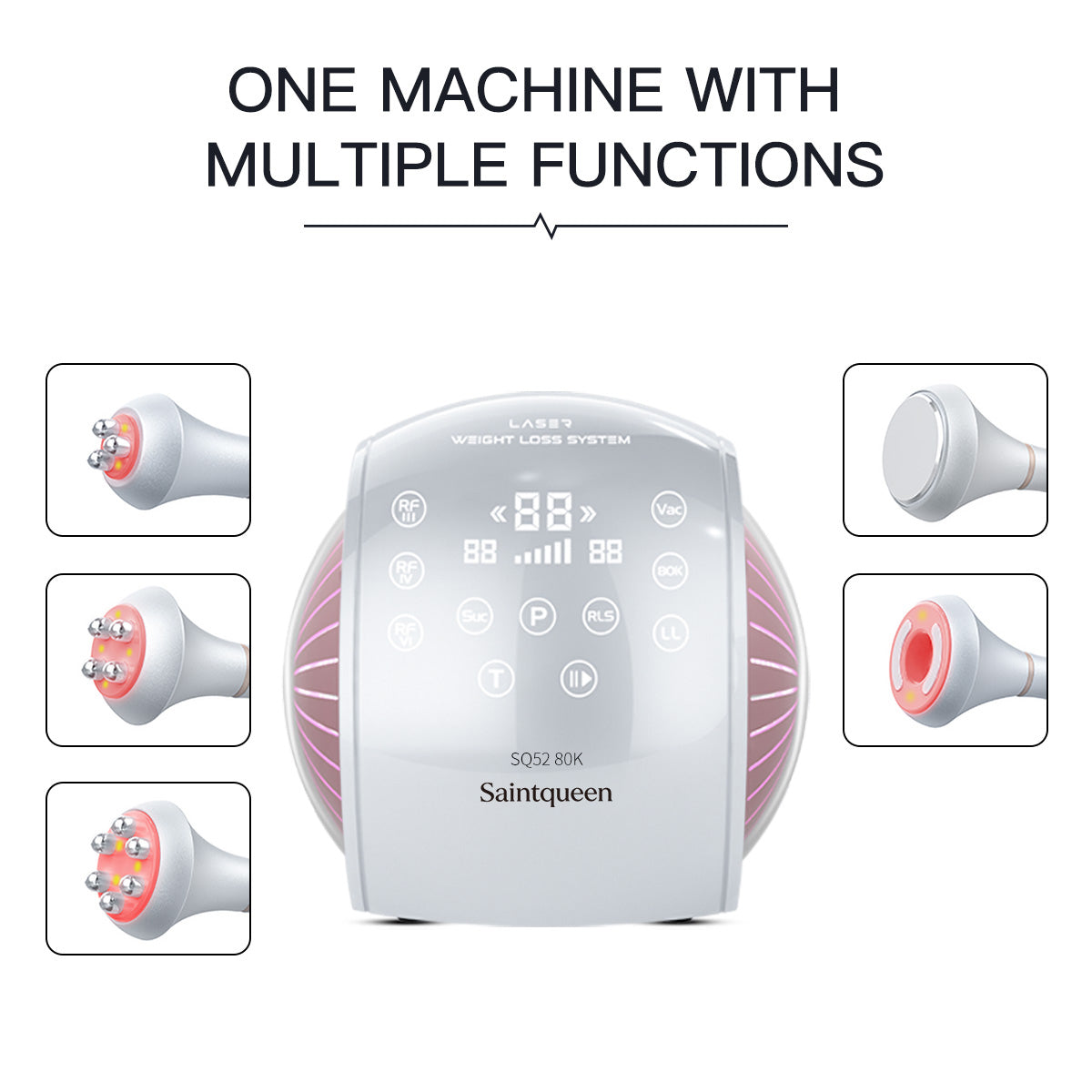 SQ52 Pro 5-en-1 – Cavitation 80K, trois RF et massage sous vide