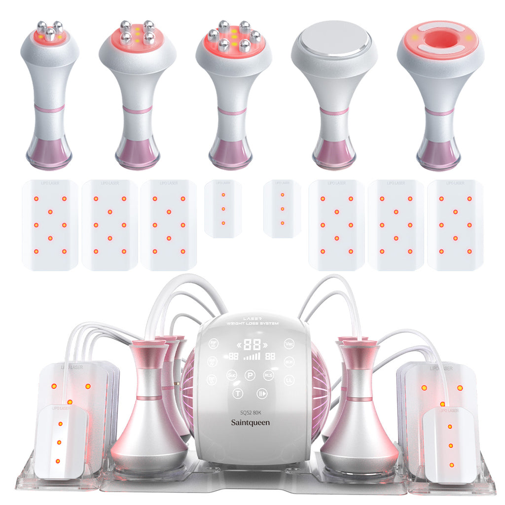 SQ52 Pro 6-en-1 – Cavitation 80K, RF, massage sous vide et plaques laser