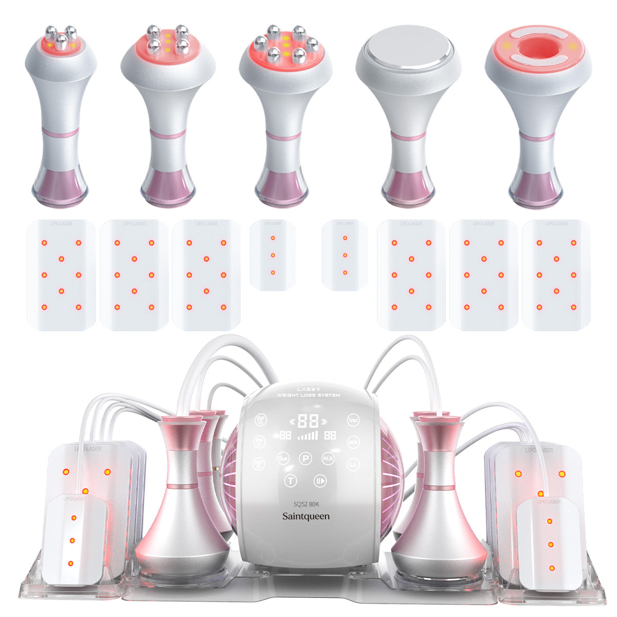 SQ52 Pro 6-en-1 – Cavitation 80K, RF, massage sous vide et plaques laser