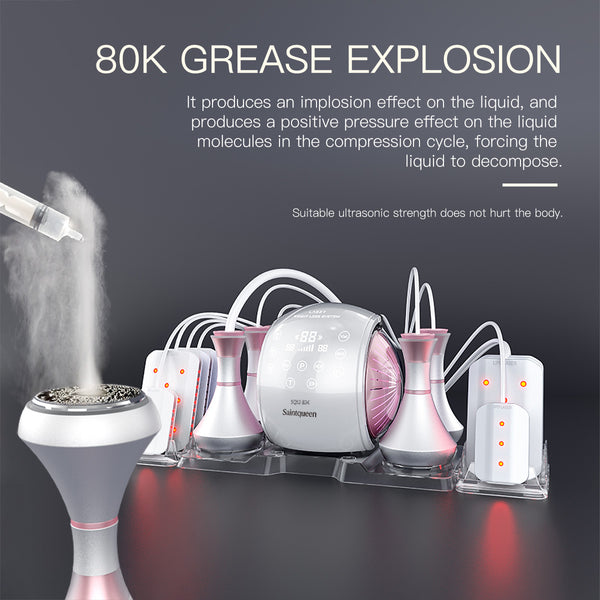 SQ52 Pro 6-en-1 – Cavitation 80K, RF, massage sous vide et plaques laser