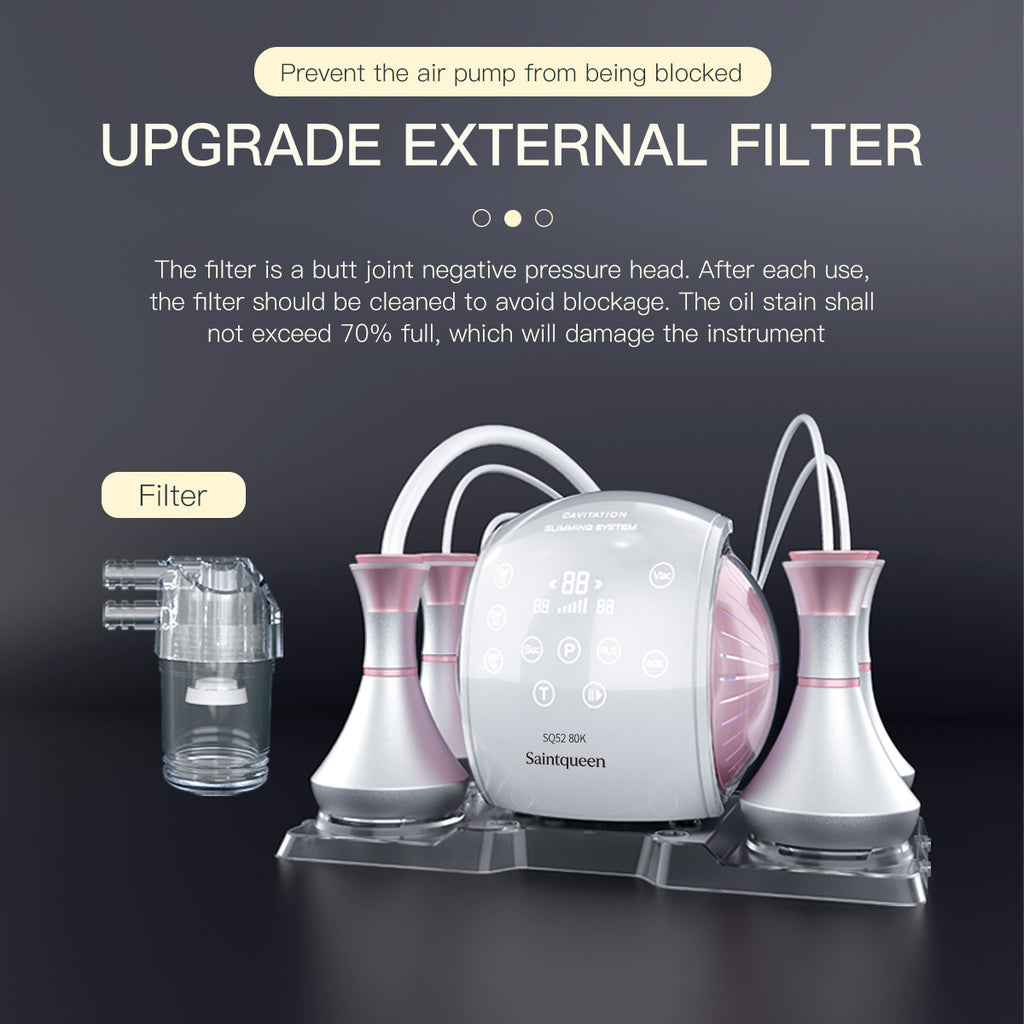 SQ52 Pro 6-en-1 – Cavitation 80K, RF, massage sous vide et plaques laser