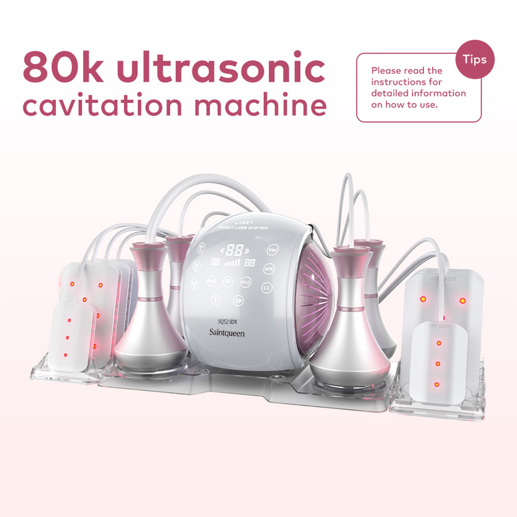 SQ52 Pro 6-en-1 – Cavitation 80K, RF, massage sous vide et plaques laser