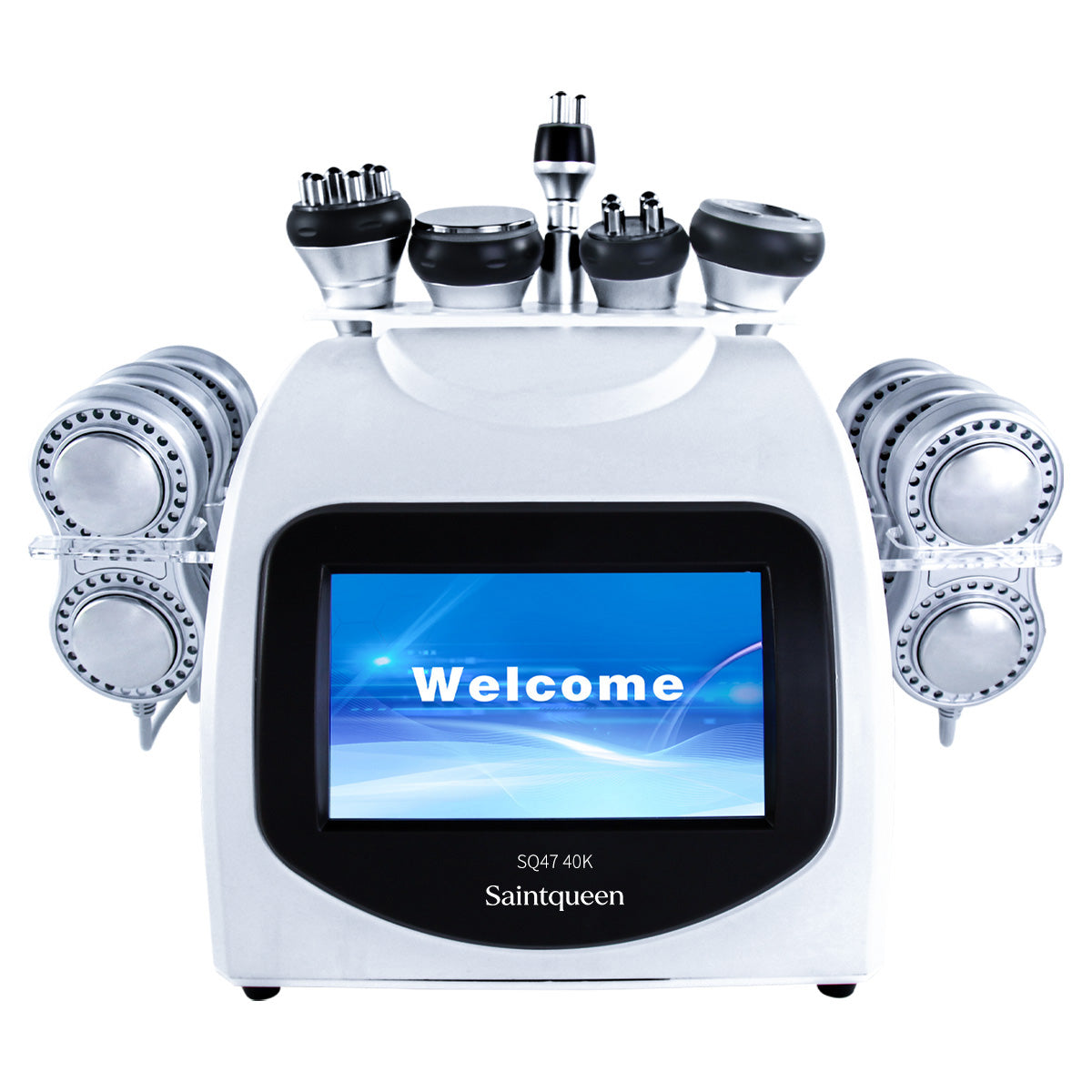 SQ47B Pro 6-en-1 – Cavitation 40K, trois RF, massage sous vide et plaques EMS laser