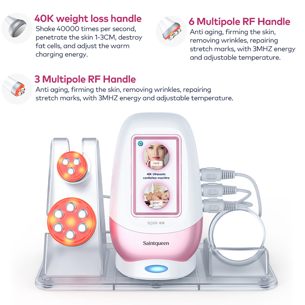 SQ169 Basic – Appareil silhouette 3-en-1, cavitation 40K et RF