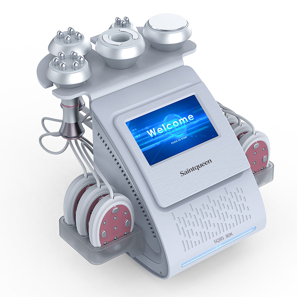 SQ85B Pro 6-en-1 – Cavitation 80K, RF et plaques micro-électriques à lumière rouge