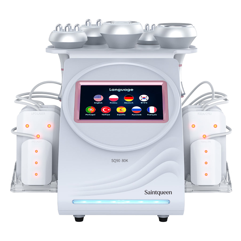 SQ90C Pro 6-en-1 – Cavitation 80K, RF et grandes et petites plaques laser