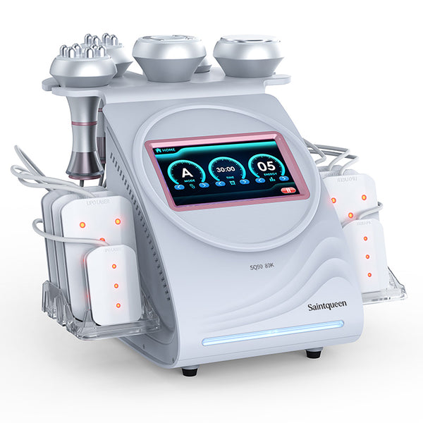SQ90C Pro 6-en-1 – Cavitation 80K, RF et grandes et petites plaques laser