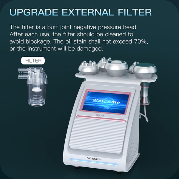 SQ92A Pro 5-en-1 – Cavitation 80K, RF multipolaire et massage sous vide