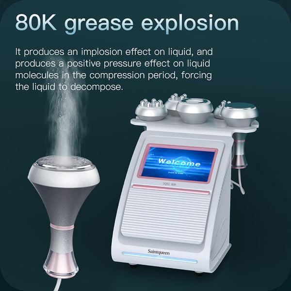 SQ92A Pro 5-en-1 – Cavitation 80K, RF multipolaire et massage sous vide