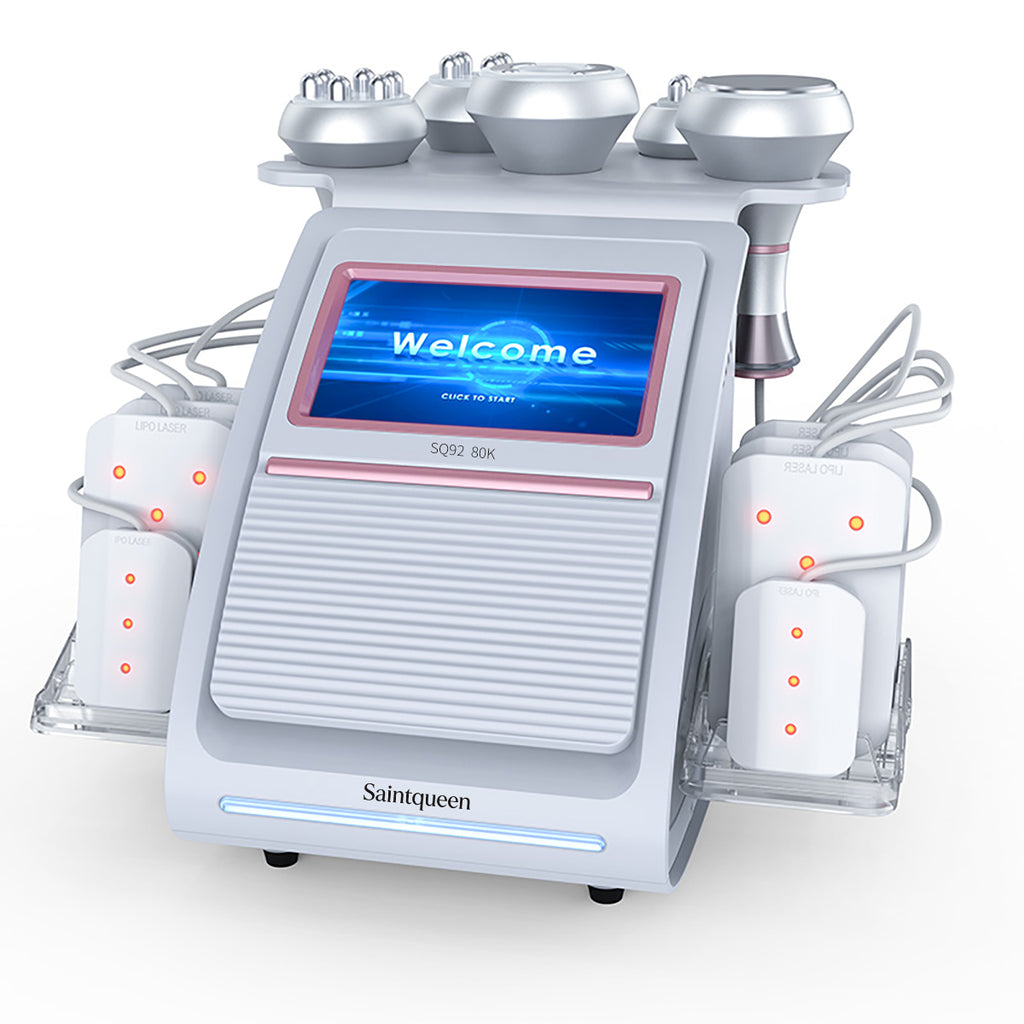 SQ92C Pro 6-en-1 – Cavitation 80K, RF et grandes et petites plaques laser