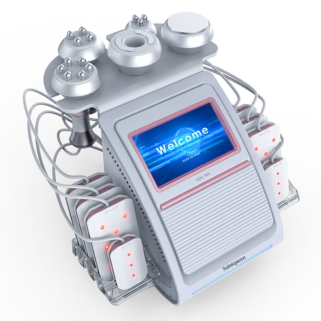 SQ92C Pro 6-en-1 – Cavitation 80K, RF et grandes et petites plaques laser
