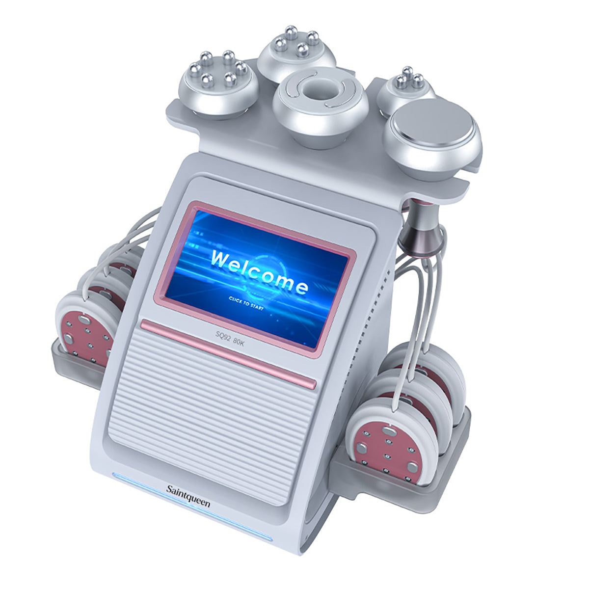 SQ92B Pro 6-en-1 – Cavitation 80K, RF et plaques micro-électriques à lumière rouge Image principale du produit