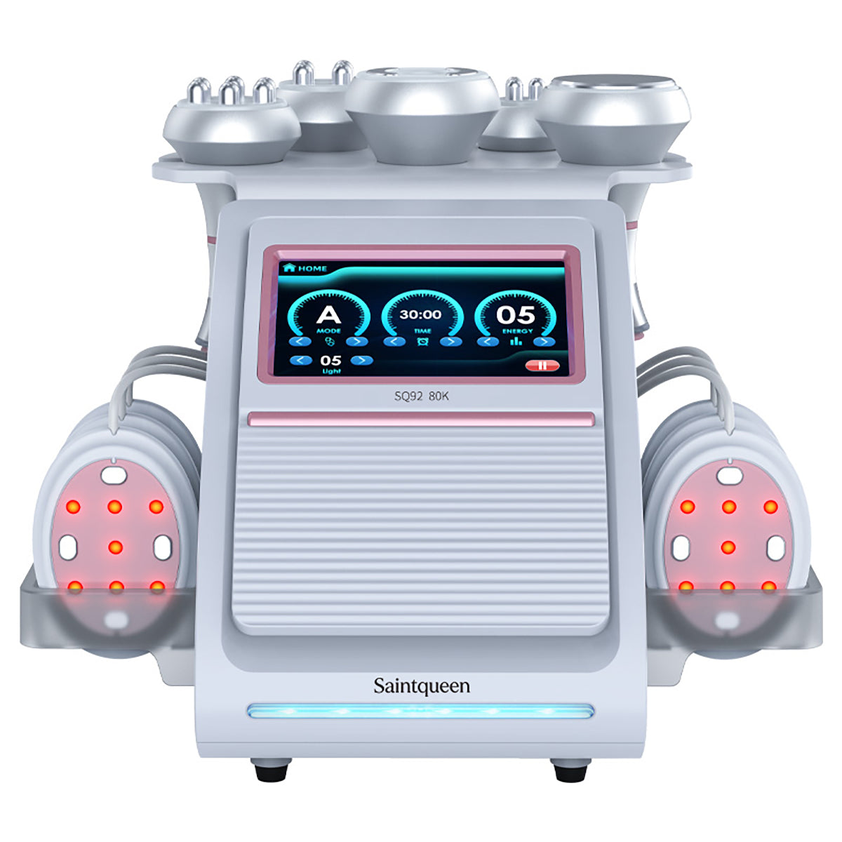 SQ92B Pro 6-en-1 – Cavitation 80K, RF et plaques micro-électriques à lumière rouge
