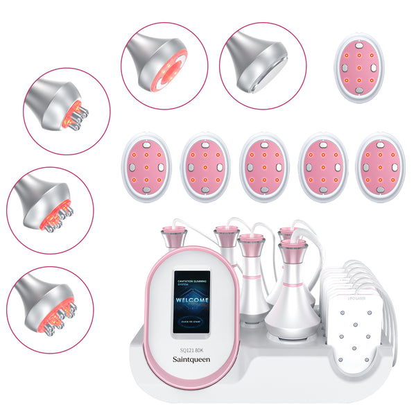 SQ121B Pro – Appareil silhouette 6-en-1, cavitation 80K, RF et microcourants