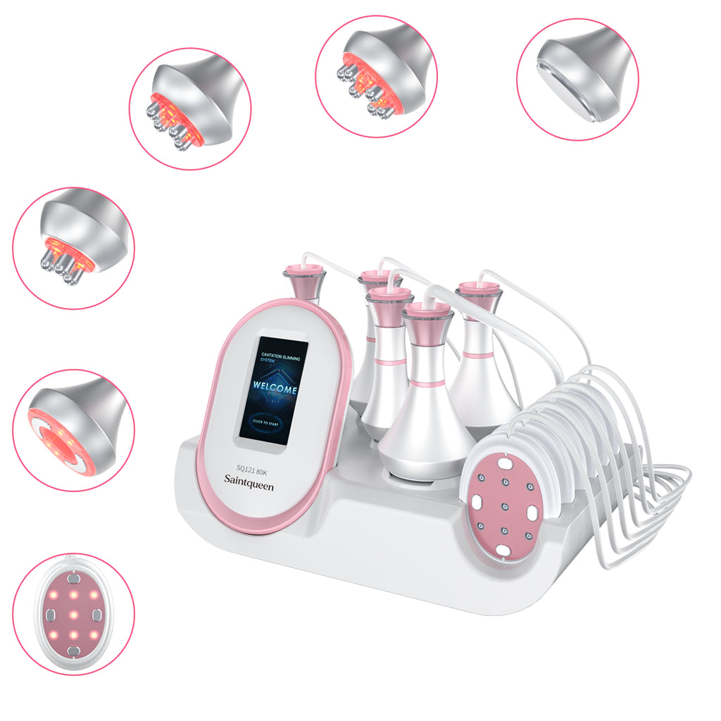 SQ121B Pro – Appareil silhouette 6-en-1, cavitation 80K, RF et microcourants