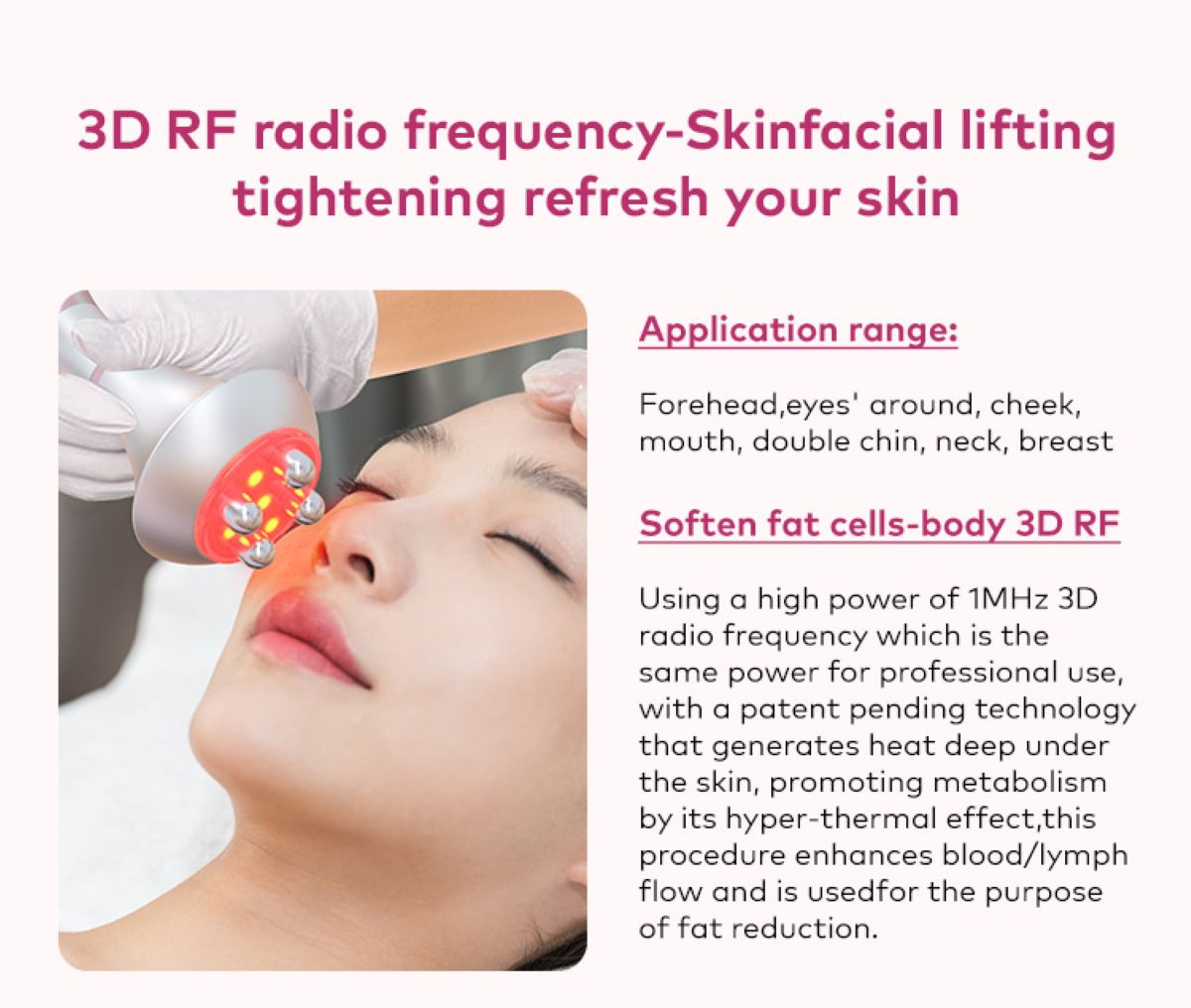 SQ121B Pro – Appareil silhouette 6-en-1, cavitation 80K, RF et microcourants