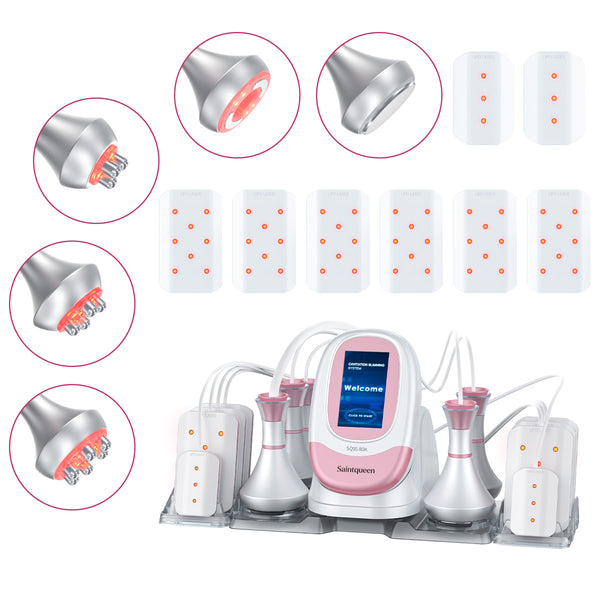 SQ95C Pro 6-en-1 – Cavitation 80K, RF et huit plaques laser