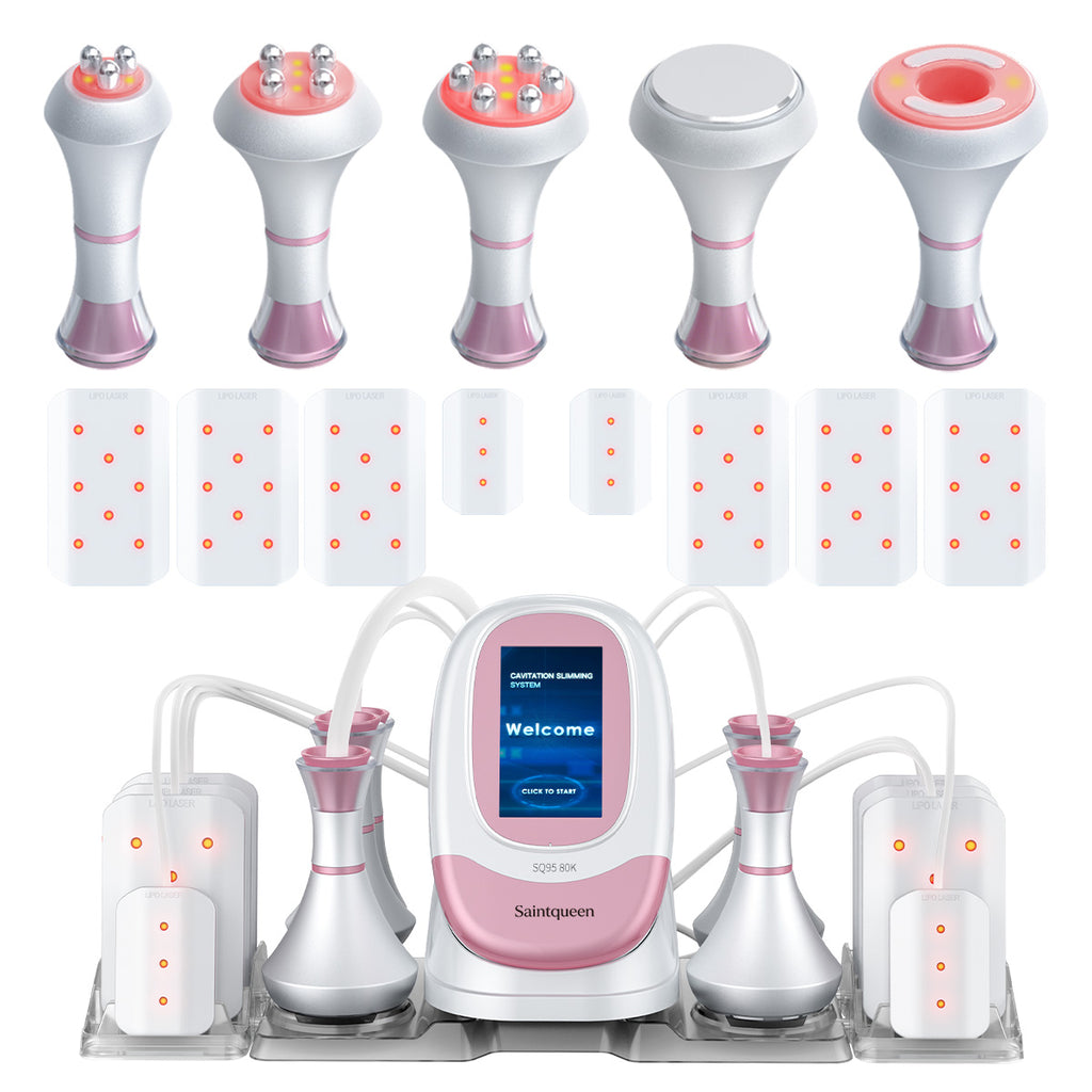 SQ95C Pro 6-en-1 – Cavitation 80K, RF et huit plaques laser