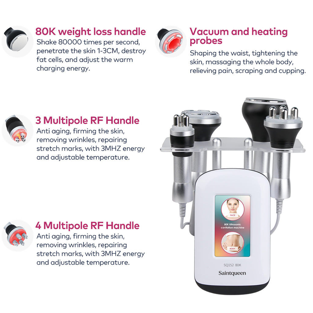 SQ152 Basic – Appareil silhouette 4-en-1, cavitation 80K et RF
