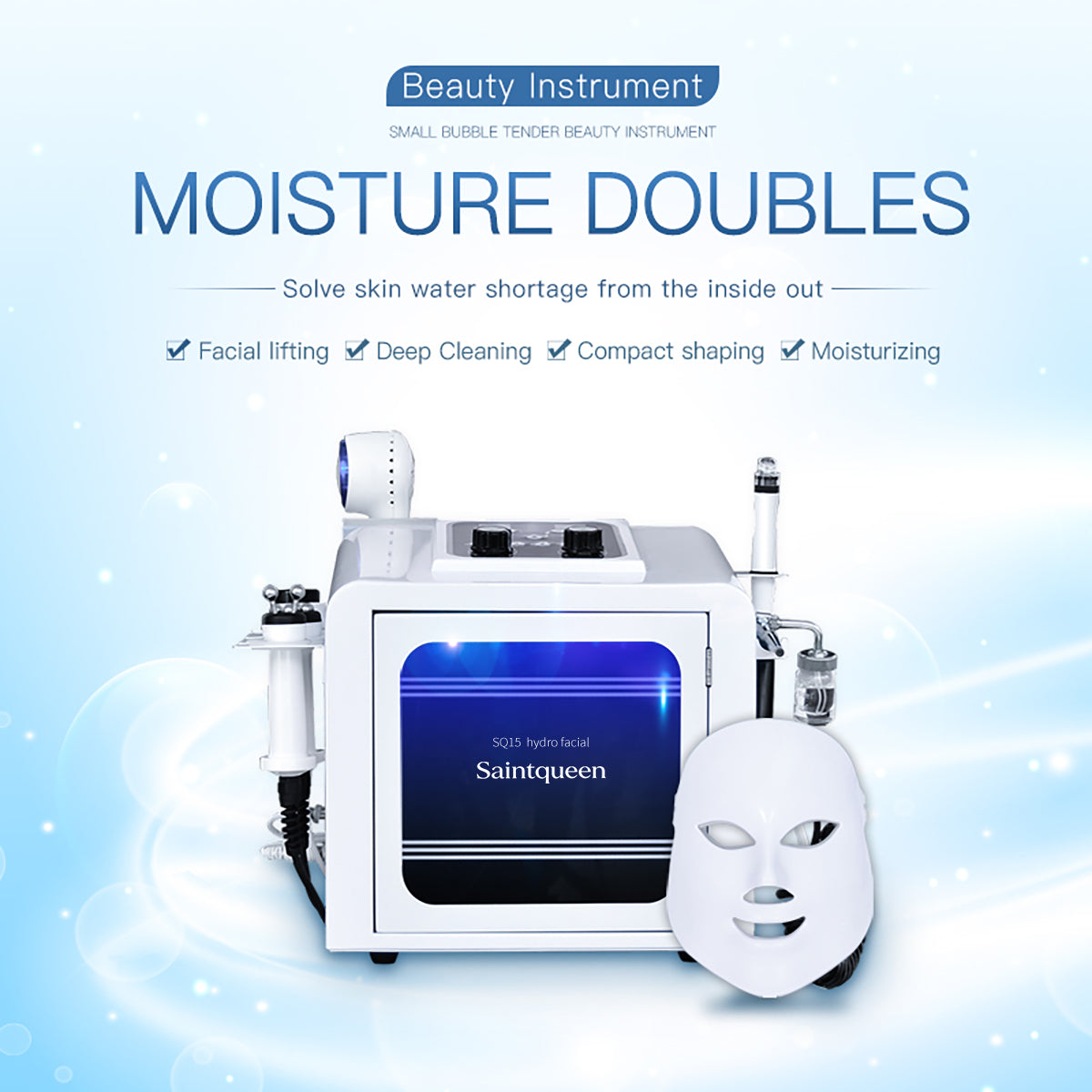 SQ15 Aqua Plus Appareil hydrofacial 8-en-1