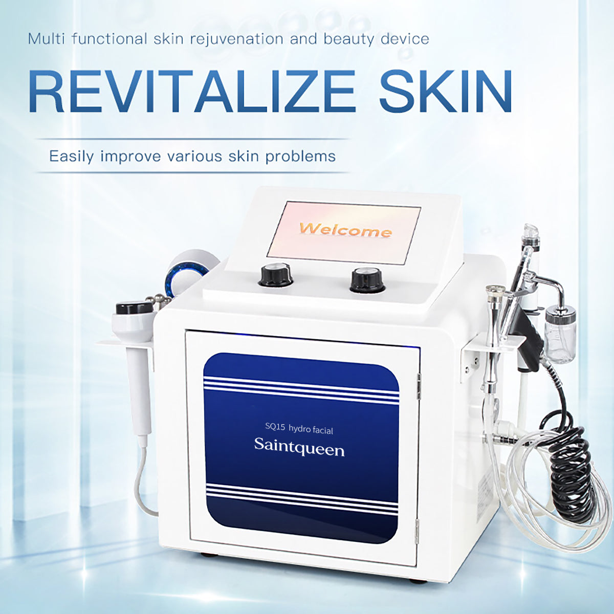 SQ15 Aqua Plus Appareil hydrofacial 7-en-1 à écran tactile Image secondaire du produit