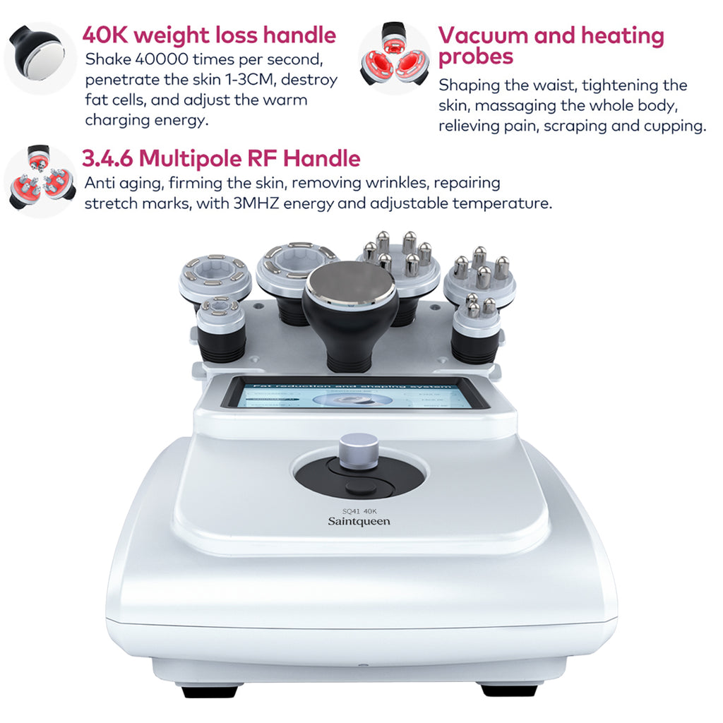 SQ41 Appareil de cavitation 40K et RF, 7-en-1