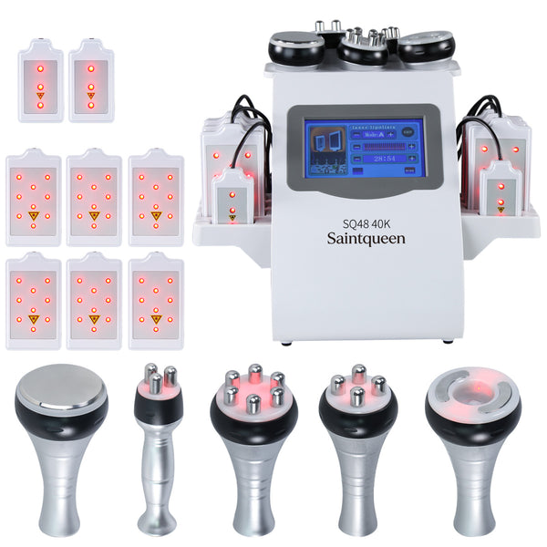 SQ48 Pro Appareil de cavitation 40K 6-en-1 avec plaques laser