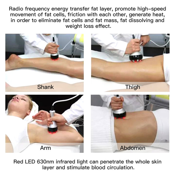 SQ48 Pro Appareil de cavitation 40K 6-en-1 avec plaques laser