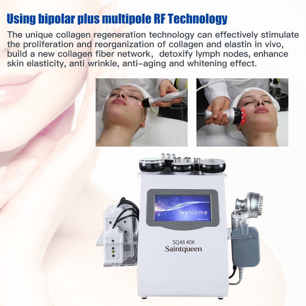 SQ48 Plus Appareil de cavitation 40K et RF, 9-en-1